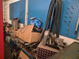 a picture of a room with a bunch of tools on the floor