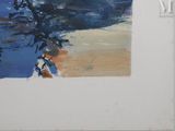 a picture of a painting of a tree on a wall