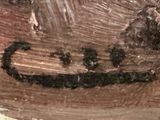 a picture of a painting of a man with a hat on