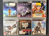 many video games in the case on the table