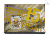 a box of pokemon trading cards with a picture of pikachu