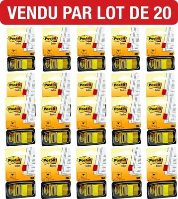 10 post-it ultra-adhésifs, jaunes, paquet de 10