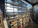 a room filled with lots of boxes and a refrigerator