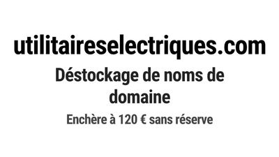Nom de domaine utilitaireselectriques.