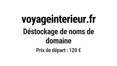 voageinterier.fr : déstockage de noms de domaine