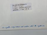 a piece of paper that has been taped to a refrigerator