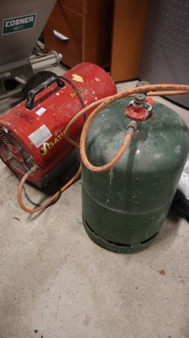 Souffleur air chaud ISATIS avec bouteille de gaz, non testé