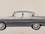 dessin d'une vieille voiture avec un toit blanc et des jantes chromées