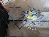 an electrical device that is sitting on the ground