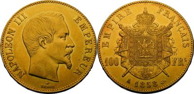 une pièce souveraine en or à l'effigie de la reine victoria