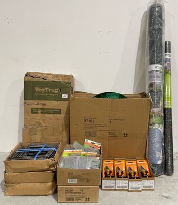 many boxes of items that are sitting on the floor