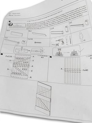 une feuille de papier sur laquelle figure un schéma