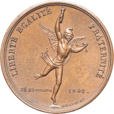 une image représentant une médaille de bronze sur laquelle figure une femme tenant une raquette de tennis