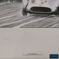 Reproduction en couleurs figurant une Mercedes-Benz 300 SLR … (photo 3)