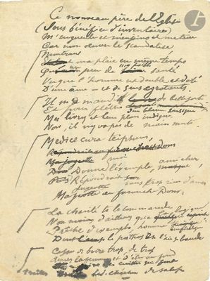 un bout de papier sur lequel figurent des caractères manuscrits et l'image d'un oiseau