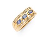 une bague en saphir et diamants, signée Van Cleef