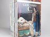 trois livres posés sur une table, avec la photo d'un homme allongé dans un lit