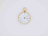 a close up of a clock on a white surface with a white background