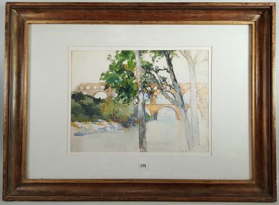 une image représentant une aquarelle d'un arbre, dans un cadre en bois