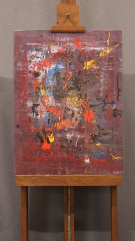 Bruno CANTAIS (né en 1966) « Juste une illusion ». Huile ou acryl...
