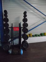 Environ 20 kits de body pump sur rack