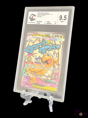 a clear card holder with a picture of a cartoon character on it