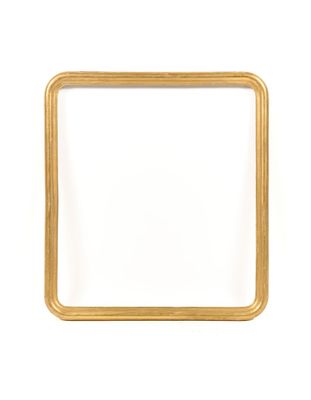 gold square frame isolated on a white background