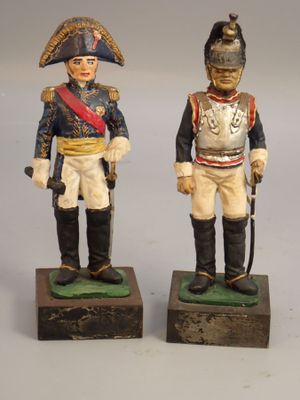 Figurines d'artistes - Empire, 90 mm, Maréchal et Cuirassier…