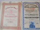 two certificates from the first world war are displayed on a table