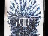 a book with the title of game of throne written on it