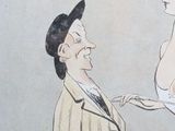 illustration of a man in a suit and a woman in a white dress