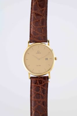 a close up of a watch on a white background