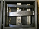 a black box with a metal latch inside of it