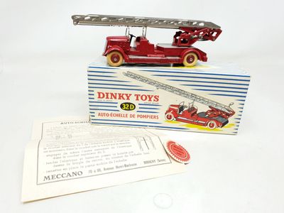 DINKY FRANCE réf 32D auto-échelle de pompiers Delahaye, roug…