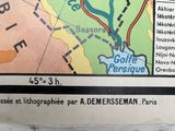 a picture of a map on the wall of a building