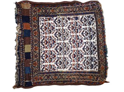 a close up of a rug on a white background