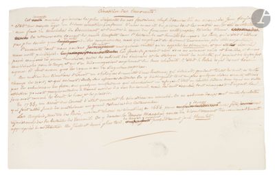 Charles NODIER (1780-1844). Manuscrit autographe, Cimetière …