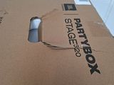 a cardboard box with a hole in it that has a computer mouse inside of it
