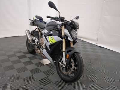 a picture of a motorcycle parked in a garage
