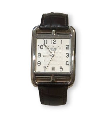 HERMÈS CAPE COD GRAND MODÈLE Montre-bracelet de forme en aci…