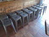 a lot of stools that are sitting in a room