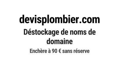 Nom de domaine devisplombier.com.