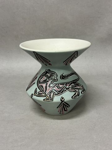 François RÉ – Vallauris – Important vase en céramique émaillée de
