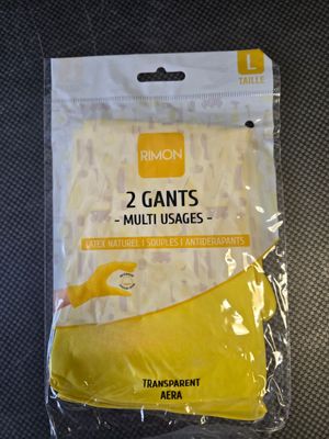 Lot 63 paires de gants  latex multiusages en taille L