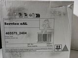 a box that is sitting on a table with a barcode on it