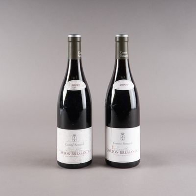 2 bouteilles CORTON "Bressandes", Comte Sénard 2009 (etlt)