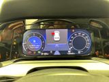 a car dashboard with a digital display on it