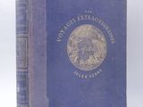 the front cover of a blue book with a gold seal on it