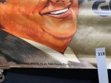 a picture of a poster of a man with a mustache