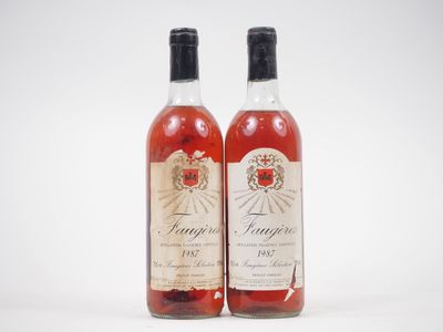 2 Bouteilles FaugÈRes RosÉ - 1987 - 1 BG/1 LB